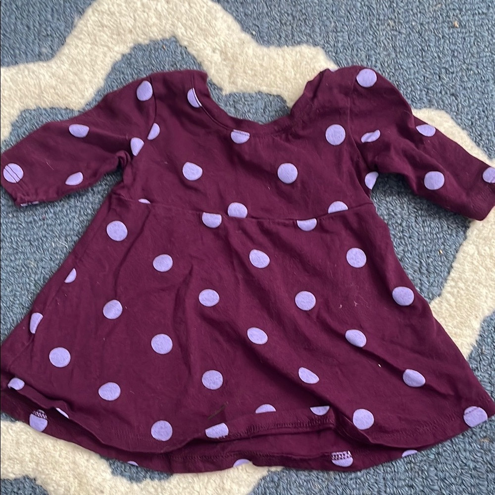 Purple Polka Dot Dress